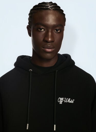 Off-White Script Hooded Sweatshirt Black ofw0160085