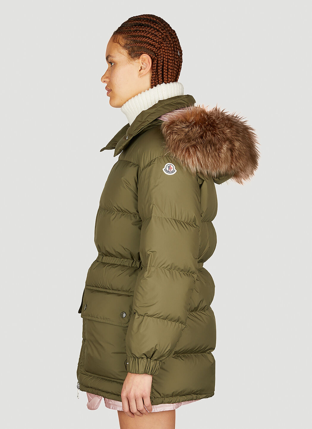 Moncler green parka 2025