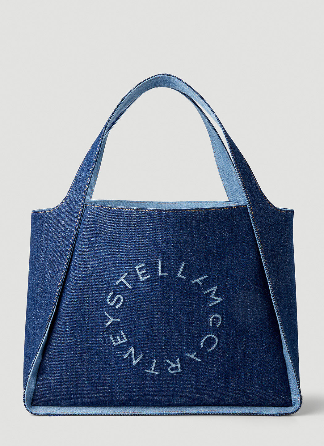 Stella McCartney Logo Denim Tote Bag in Blue LN CC