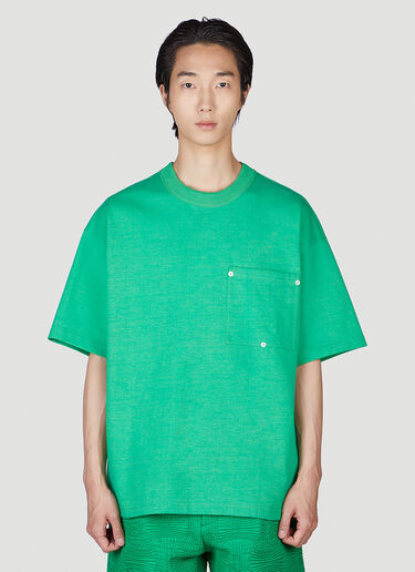 Bottega Veneta Patch Pocket T-Shirt Green bov0149013