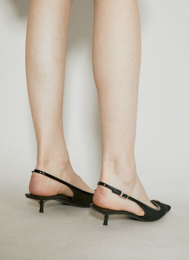 Saint Laurent Oxalis 30 Slingback Pumps Black sla0254121