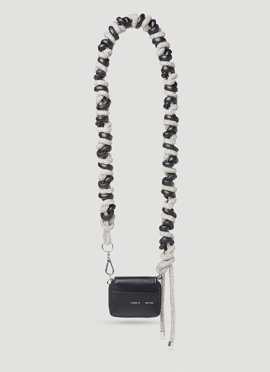 KARA Phone Cord Chain Wallet Black LN CC