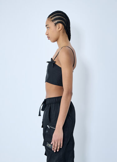 GANNI Duchesse Strap Top Black gan0259007