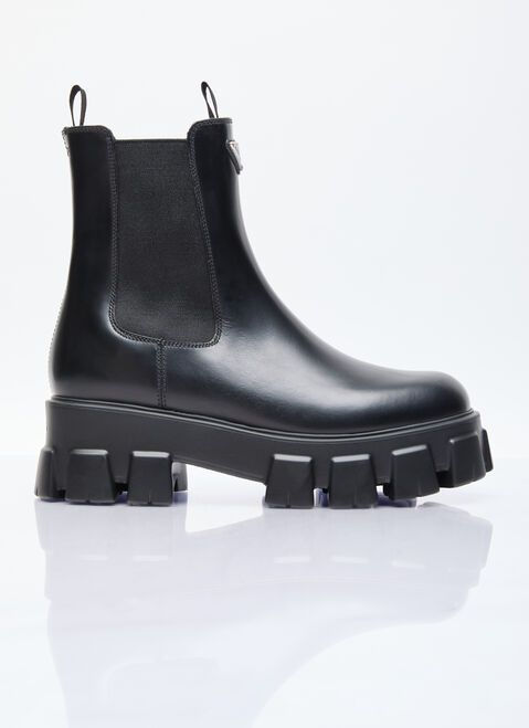 Rick Owens x Dr. Martens Monolith Brushed Leather Boots Black rod0256003