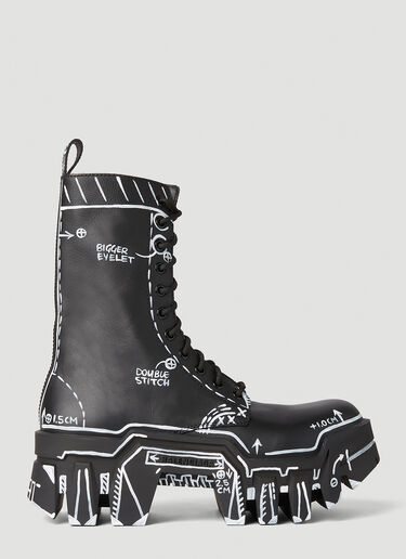 Balenciaga Bulldozer Boots Black bal0251067