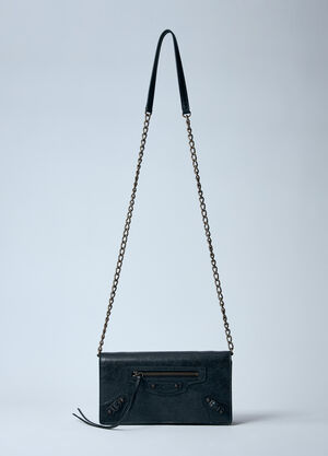 Balenciaga Le City Chain Wallet Blue bal0259062