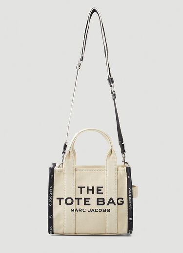 Marc Jacobs Logo Print Mini Tote Bag Cream mcj0247076