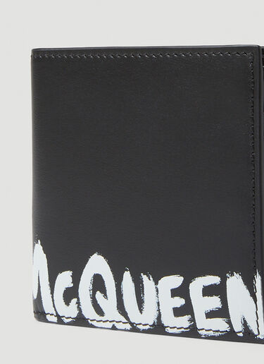 Alexander McQueen Signature Print Wallet Black amq0147051