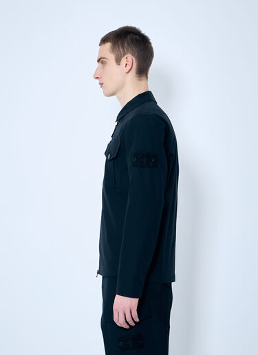 Stone Island Ghost Jacket With Logo Patch Black sto0160008