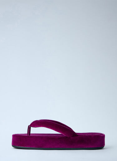 Balenciaga Jet Lag Thong-Strap Sandals Purple bal0264029