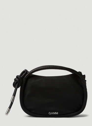 GANNI Mini Knot Handbag Black gan0250069