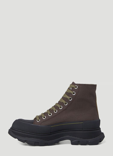 Alexander McQueen Tread Slick Boots Brown amq0146030