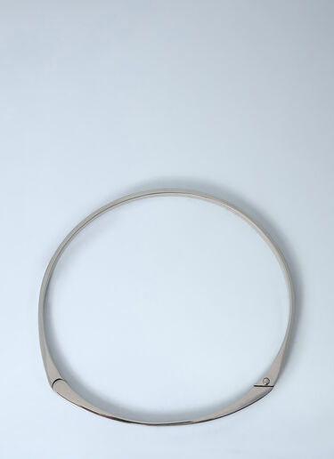 TOTEME Signature Metal Collar Necklace Silver tot0263099