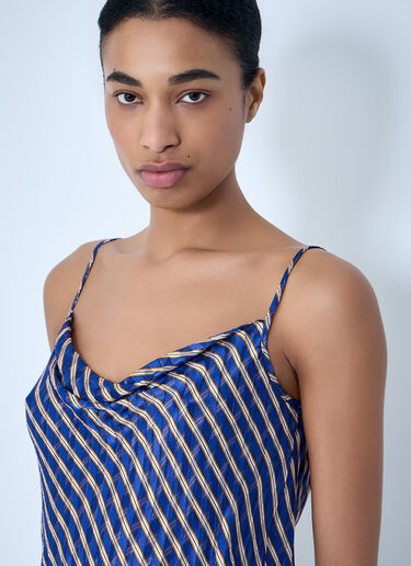Diagonal Stripe Camisole Top Dries Van Noten Diagonal Stripe Camisole Top Blue dvn0263009