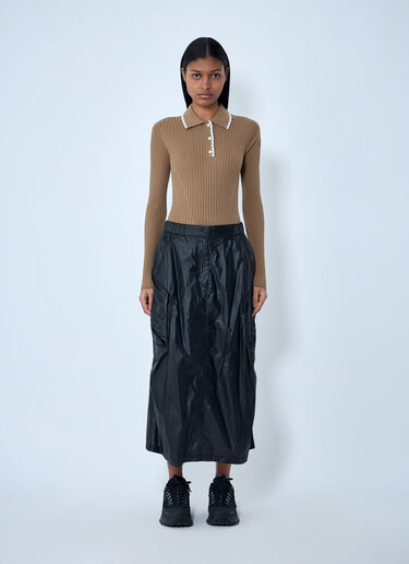 Moncler Technical Midi Skirt Black mon0263028