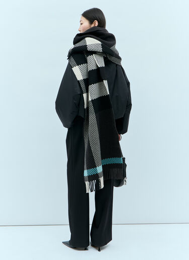 Check Wool Scarf Burberry Check Wool Scarf Brown bur0255001