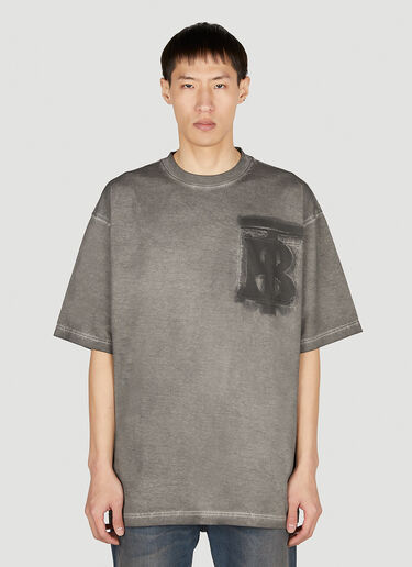 Burberry 花押字 T 恤 灰色 bur0152021