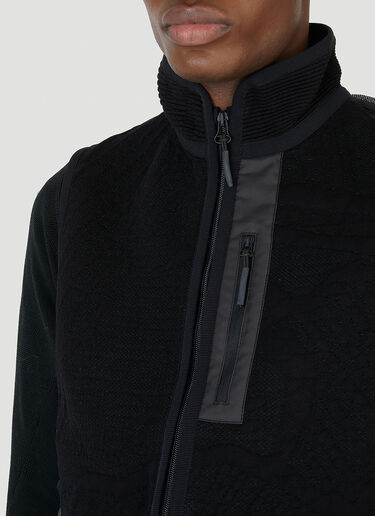 Byborre Contrast Panel Sleeveless Jacket Black byb0146002