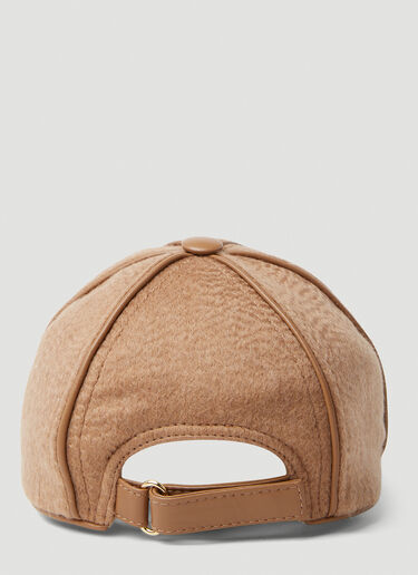 M Embroidered Baseball Cap Max Mara M Embroidered Baseball Cap Camel max0253049
