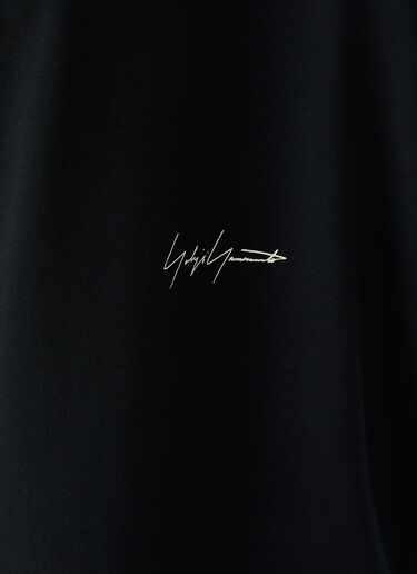 Yohji Yamamoto Graphic Print Round Hem T-Shirt Black yoy0148004