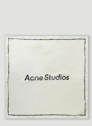 Acne Studios Logo Scarf White acn0246075