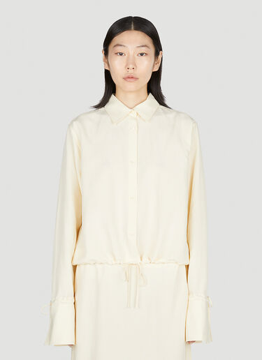 TOTEME Drawstring Shirt Cream tot0252014