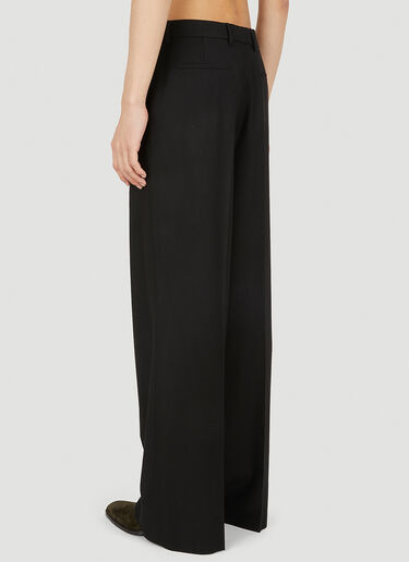 Saint Laurent Straight Leg Pants Black sla0149089