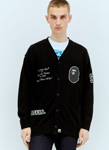 A BATHING APE® BAPE Knit Cardigan Black aba0156009