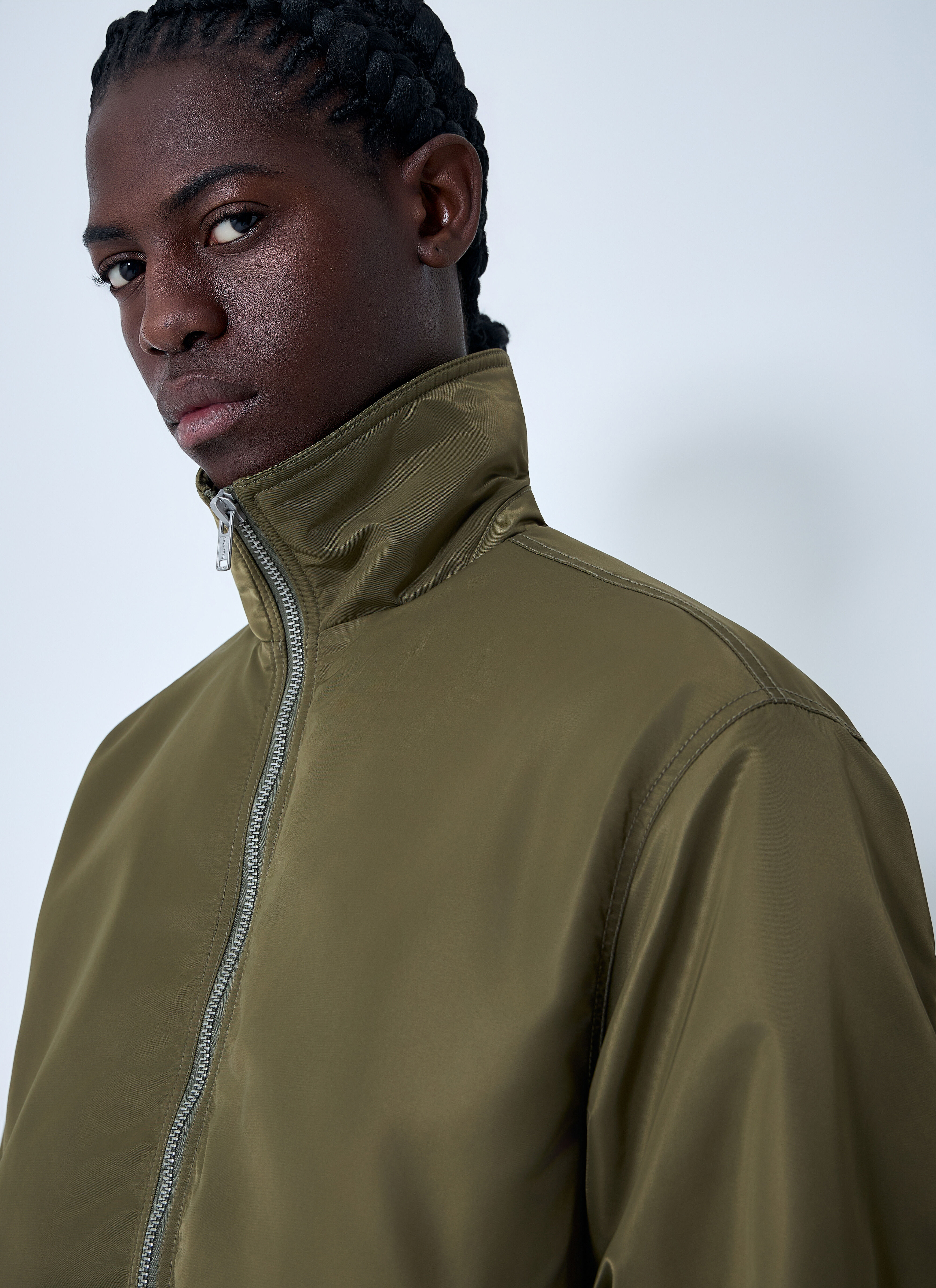 Stüssy Men's' Pile Lined Zip Jacket in Olive | LN-CC®