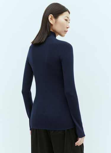 Moncler T 领羊毛衫 藏蓝色 mon0255044
