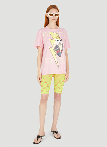 Gucci 러브 퍼레이드 라이트닝 티셔츠 핑크 guc0250061