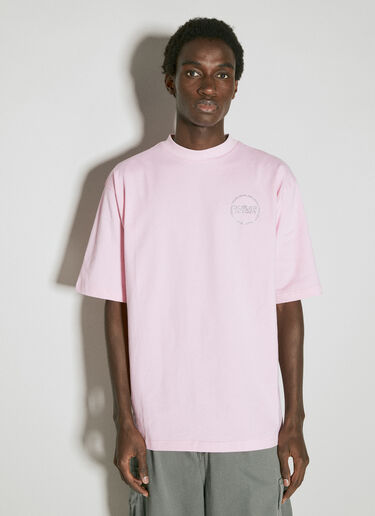 Boiler Room Diamante Logo T-Shirt Pink bor0155016