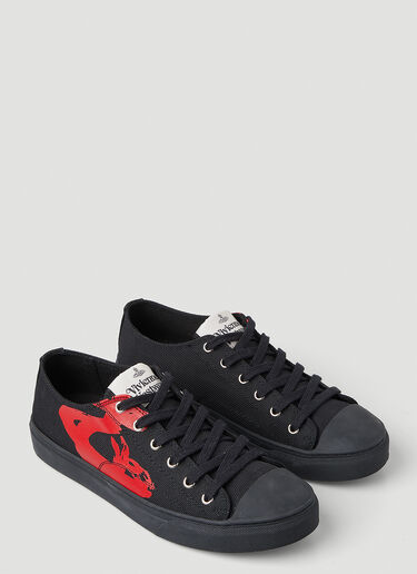 Vivienne Westwood Plimsoll 로우 탑 스니커즈 블랙 vvw0150073