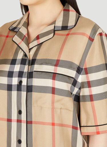 Burberry Tierney Pyjama Shirt Beige bur0248022