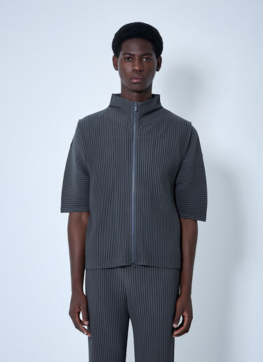 Homme Plissé Issey Miyake Pleated Vest Grey hmp0160014