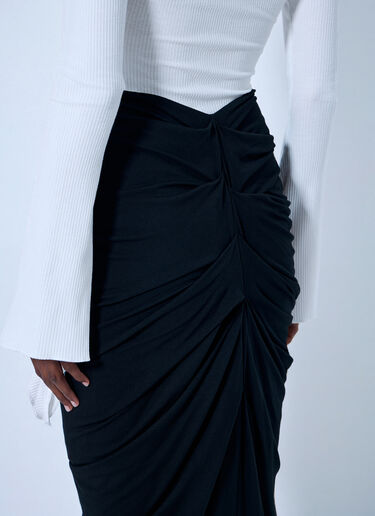 LN-CC® - Entire Studios: Drape Long Skirt - Black Entire Studios Drape Long Skirt Black ent0266015