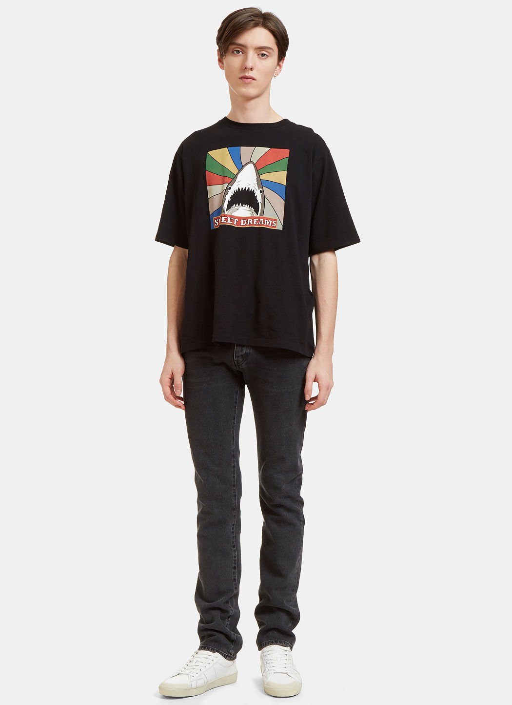 Saint laurent shark on sale shirt