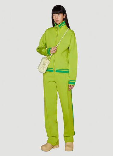 Bottega Veneta Zip Front Technical Sweatshirt Green bov0247017