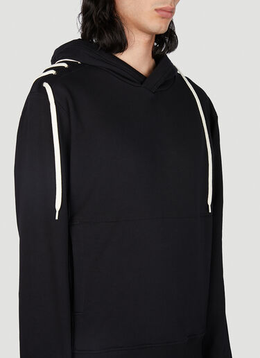 Laced Hooded Sweatshirt Craig Green Laced Hooded Sweatshirt Black cgr0152005