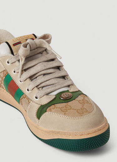 Gucci Screener Logo Sneakers  Beige guc0245091