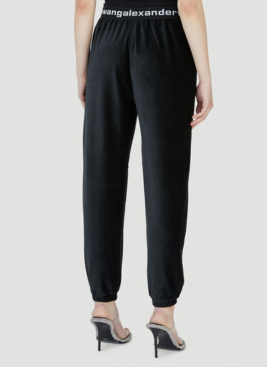 Alexander Wang Velvet Track Pants Black awg0245009