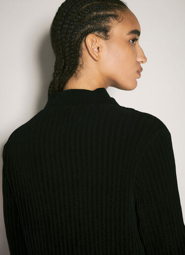Chenille V-Neck Sweater Martine Rose Chenille V-Neck Sweater Black mtr0358010
