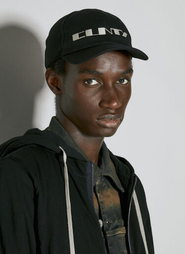 Rick Owens DRKSHDW Denim Baseball Cap Black drk0154021