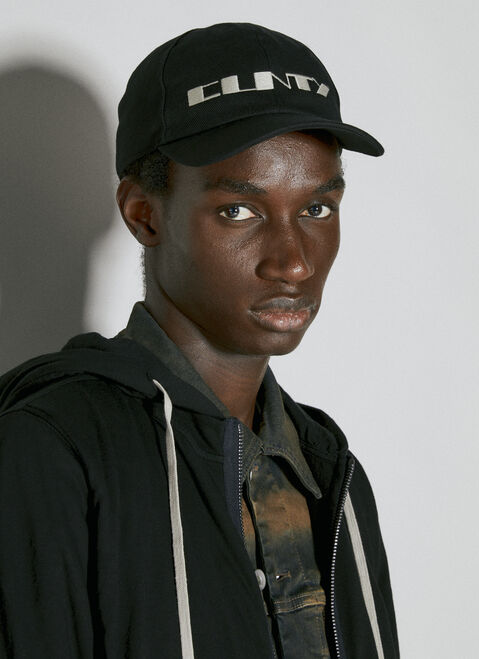 Rick Owens DRKSHDW Denim Baseball Cap Brown drk0154001