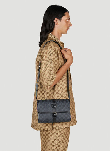 Gucci GG 斜挎邮差包 黑色 guc0153121