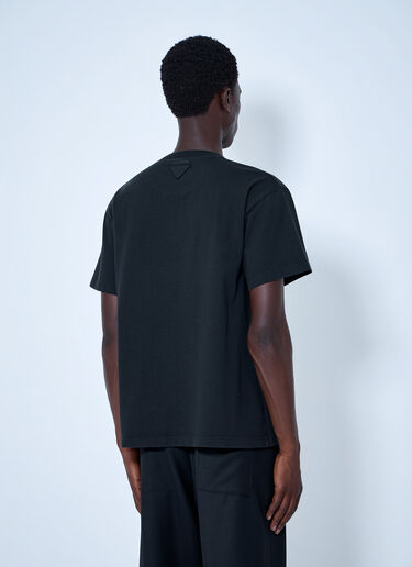 LN-CC® - Prada: Cotton Jersey T-Shirt - Black Prada Cotton Jersey T-Shirt Black pra0166002