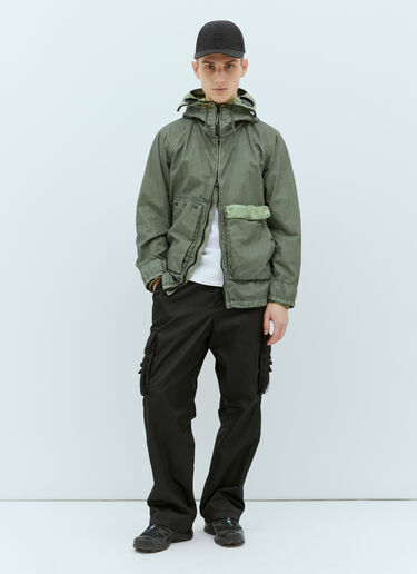 C.P. Company 50 Fili Gum Mixed Google Jacket Green pco0156006