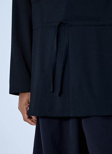 LN-CC® - Kiko Kostadinov: Laan Gathered Blazer - Black Kiko Kostadinov Laan Gathered Blazer Black kko0165004