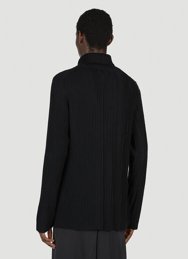 Yohji Yamamoto 골지 스웨터 블랙 yoy0152012