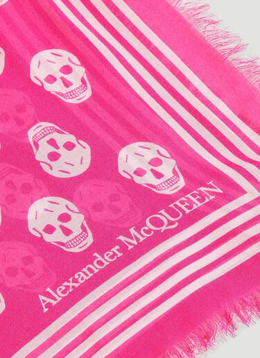 Alexander McQueen Skull Biker Scarf Pink amq0248036